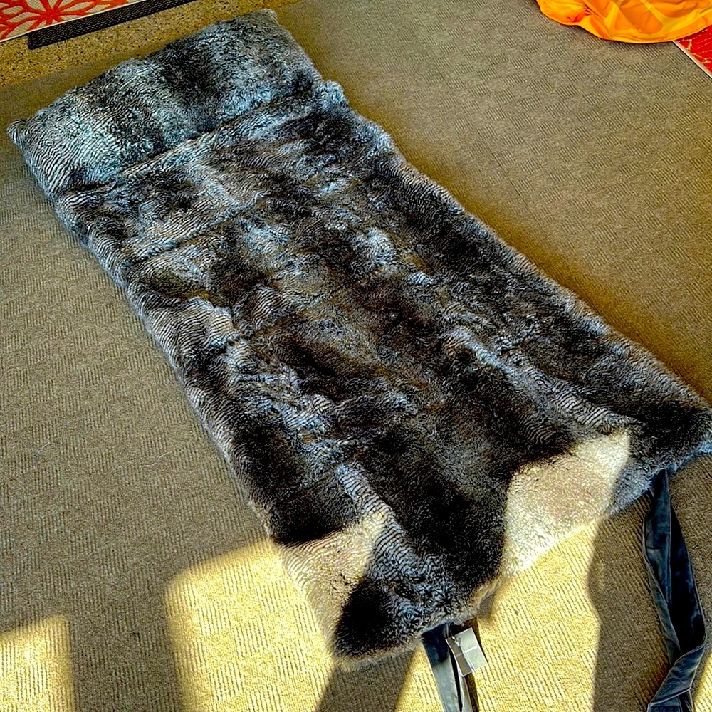 Restoration Hardware Luxe Fur Sleeping Bag